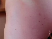 Sex slave training. Stretching out the nipples with vacuum suction cups