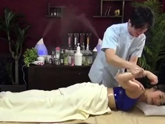 Sexy Japanese teen Jade massage parlor fuck