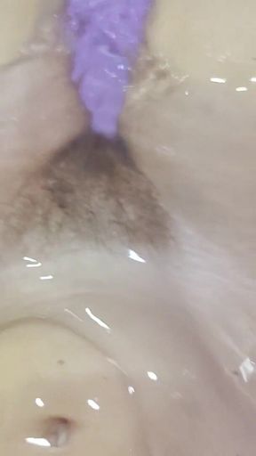 Hairy Body Explorer in the Bathroom