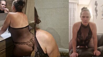 9 month old German pregnant woman fucked and inseminated in the bathroom