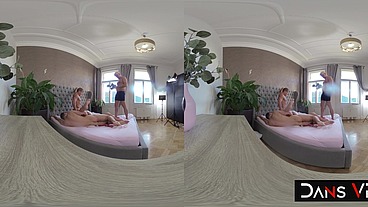 Lovita Fate Vr Video Part Two – Behind The Scenes - Little Pussy Cutie Stretched Out In Massive Cock Threesome