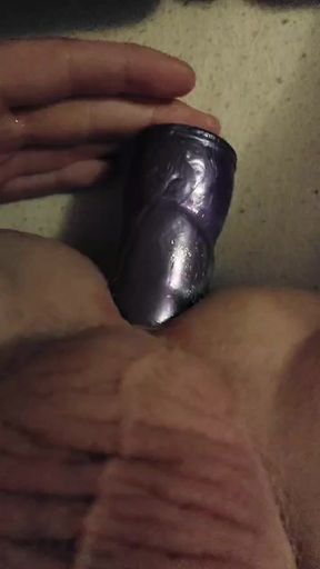 Little ass play with my dildo.