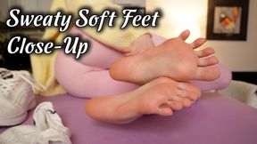 Sweaty Soles After Workout - Close-Up Feet