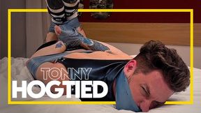 Tonny Hogtied (1080p) Gay Bondage - Gay Domination - Hogtie - Tape Bondage - BDSM