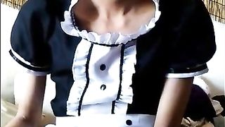 [Crossdresser Momiji] Maid clothes [Hentai dance]