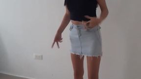 Petite girl with big boobs gets her puffy tits played with by her kinky girlfriend