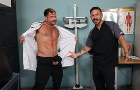 The doctor and the patient are ready for a creampie