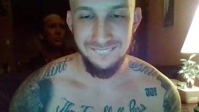 Tattoed Hairy Stud Ass Play Show