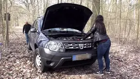 Hot German babe gets fucked on camera