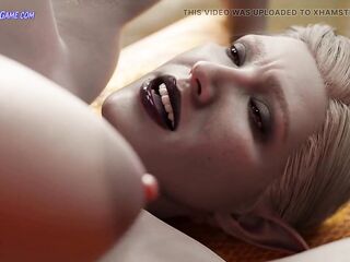 Shy Angel Giving Her Pussy To Futa Big Boss - She Wants To Be A Sex Worker ( 3D Uncensored Realistic )