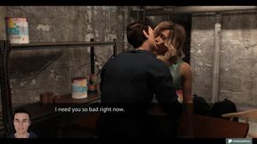 The Office Wife - Playthrough #5 New Outfit, Blowjob in Basement Room