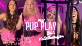 DOUBLE DOMME PET PLAY WITH KATIEDOMSYOU 🦴🐶