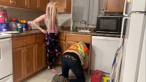 Sexy plumber teaches teen girl how to fuck before prom