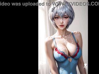Rei Ayanami, having hot sex with a impure old pervert (AI Generated)