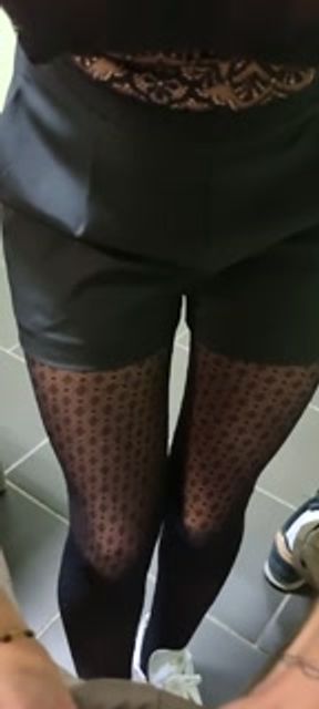 Boss and Secretary with nylon