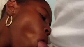 Young black muff pounded doggystyle before reverse cowgirl