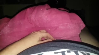 Watch this redhead guy's HUGE white cock slip between his wet palm till the cock Throbs with CUM