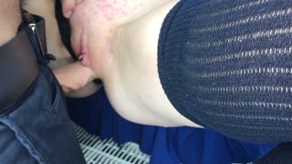 "THE MAIN THING IS THAT NO ONE CATCHES US" RUSSIAN SEX IN THE OFFICE ON THE WINDOWSILL CLOSE-UP WITH DIALOGUES!