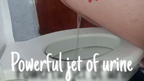 Powerful jet of urine