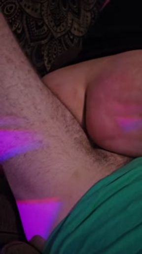 Late Night Movie Turns into Surf Board Sex on the Couch - Rhi Rhi