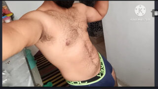 Masturbation, desi, hairy, daddy – Anal threesome for mature Asian guys
