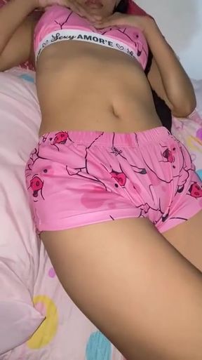 Thrilling moment from &quot;tight pussy of TEEN18+ in pajamas&quot;