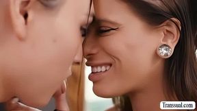 Caught my MILF stepmom getting fucked by TS