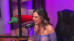 Young Latina with Perfect Body and Curly Hair Giving Dirty Talk