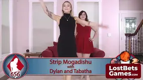 Wild night of stripping and lesbian action