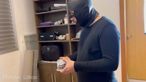 cake trampled by boots, food and slave