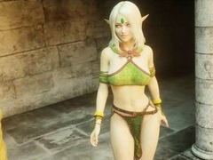 3D Elf Princesses Fucked by Orcs!