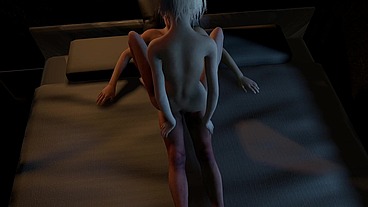 Sex on a snowy night - 3D Porn