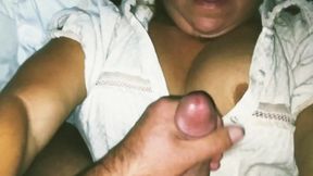 Sex in front of hotel window w dirty talk cheating wife milf from bar hookup