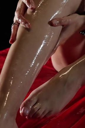 Oily Feet and Masturbation