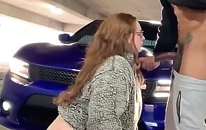 Mia dior gets fucked in public parking garage