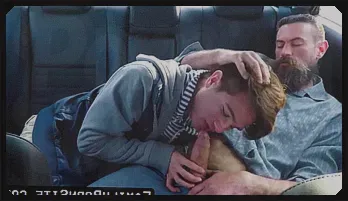 Bearded Daddy’s Backseat Passion | Hardcore Gay Action