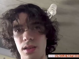 Jock's sensual rimming session with a curious Latino gay teenager