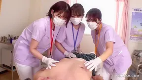 Japanese Nurses' Explicit Cock Exam, An Intense FFFM Erotic Fantasy, Softcore