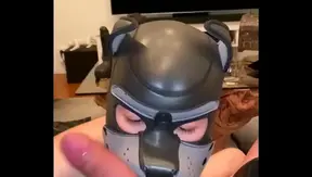 Puppy Boy Dreams: Latex Slave Gags on Bareback Dick – Raw Gay Pleasure