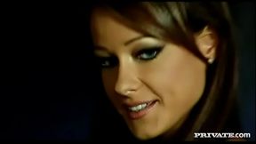 Hana Black and Melisa Wear Latex Lingerie While Licking Their Pussies