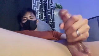 jerking my big dick until i cum