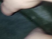 Cucumber in ass