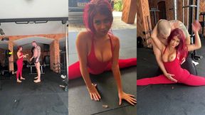 backstage from gym flashing and before the scene with atlanta moreno and maximo garcia