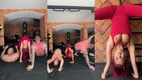 backstage from gym flashing and before the scene with atlanta moreno and maximo garcia