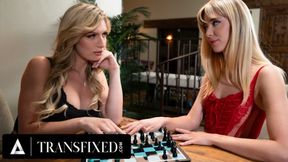 TRANSFIXED - Naughty Besties Jade Venus &amp; Haley Reed Play Strip Chess! Winner Gets To Fuck The Other