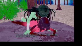 Big-Cocked Monster Girl Battles in Harem Ecchi Anime