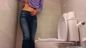 Bloated In Restaurant Toilet (mkv)