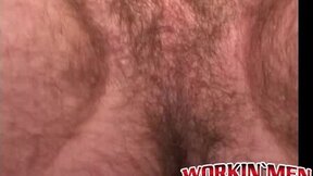 Tattooed mature dude sucks dick and masturbates