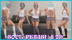 Sexy Long Socks Try On Haul - SOCK FEITSH E09 - MILF STELLA