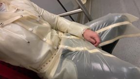 I really love wearing my transparent latex raincoat in public